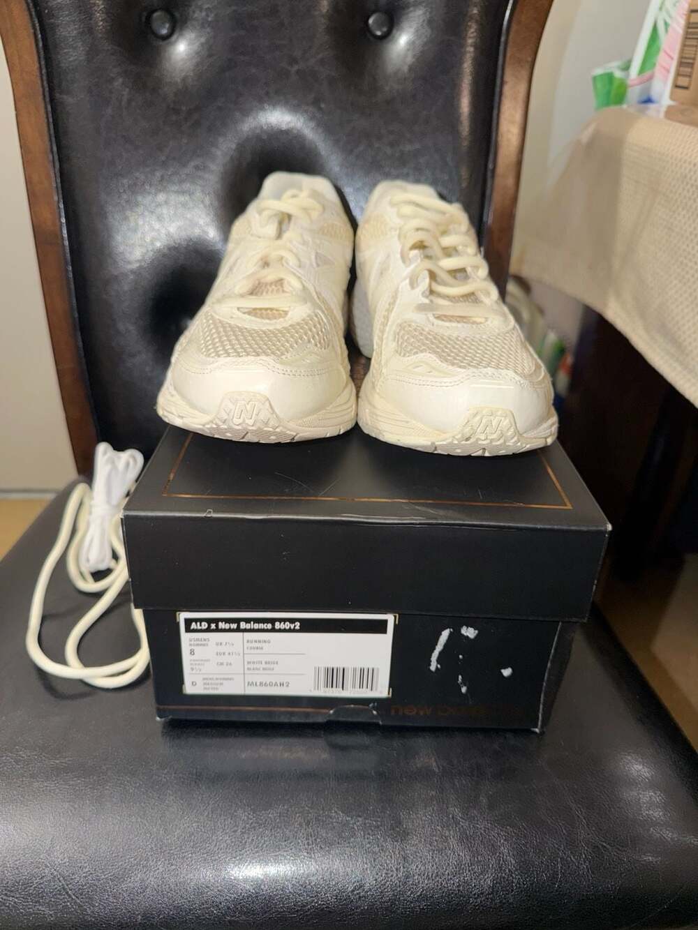 Aime Leon Dore x New Balance 860v2 White Beige ML860AH2 Sneakers Size 8 Men